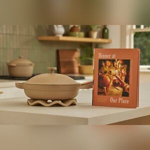 Our Place Always Pan Mini 8.5” w/ Lid Spoon Rest & Pour‎ Spouts Excellent Use